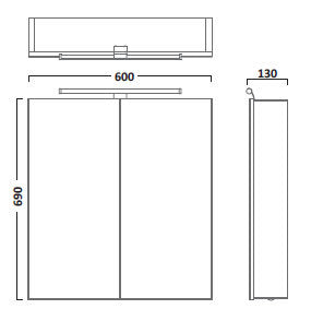 Conduct Double Door Cabinet (CO60AL)