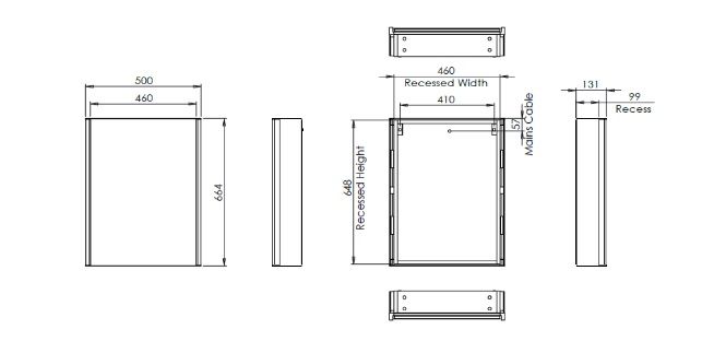 Render Single Door Cabinet (RMC050)